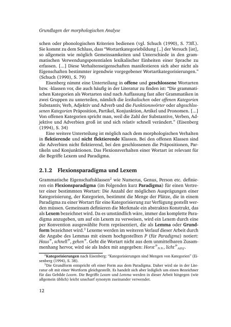 Ein Computerlinguistisches Lexikon als komplexes System