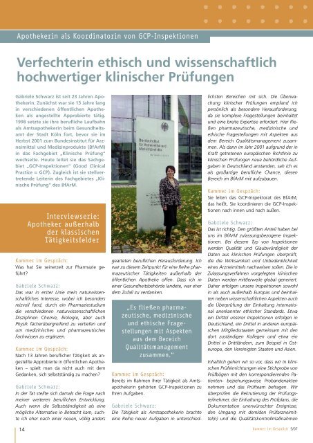 Interview mit Gabriele Schwarz (aus KiG 05/2007, S. 14 - 16) PDF