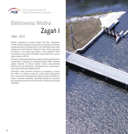 PGE Energia Odnawialna SA Oddział ZEW Dychów w Dychowie