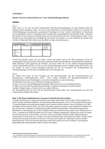 Arbeitsblatt 2 Globaler Kleiderschrank [PDF 34 kb] - Brebit