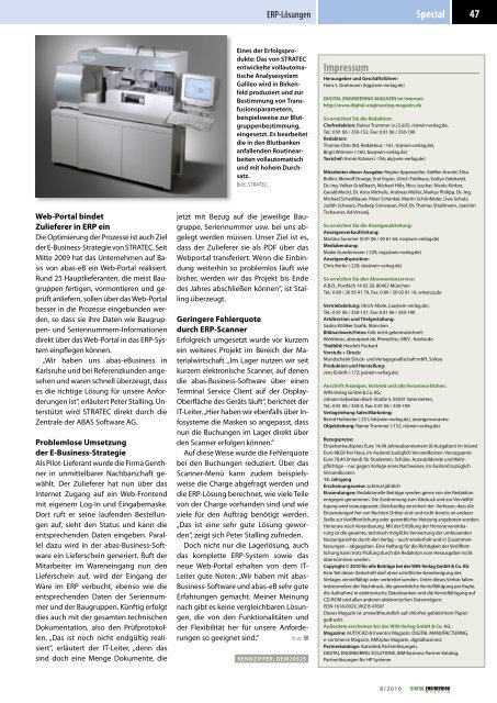 Leseprobe Digital Engineering Magazin 2010/08