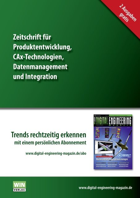 Leseprobe Digital Engineering Magazin 2010/08