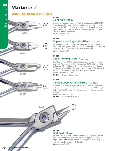 Instruments - American Orthodontics