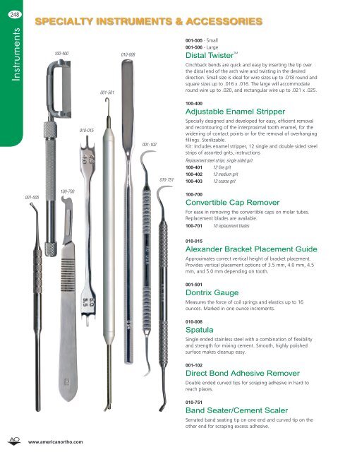 Instruments - American Orthodontics