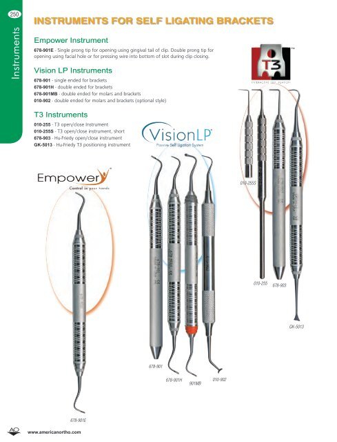 Instruments - American Orthodontics