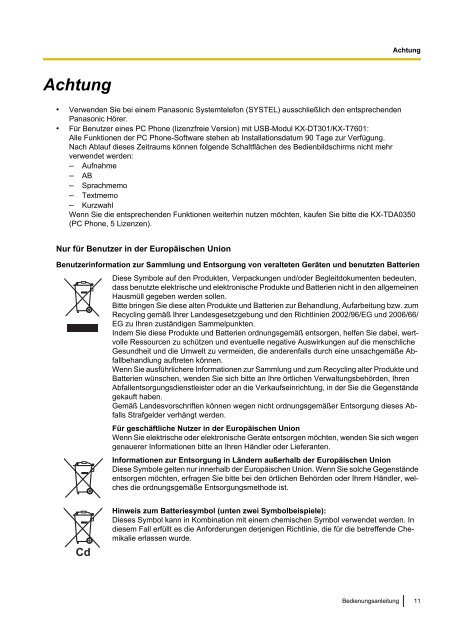 Panasonic KX-TDA 15