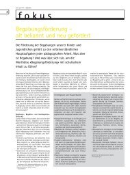 Begabungsförderung – alt bekannt und neu gefordert