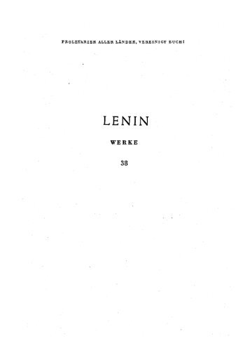 Lenin Werke Band 38 - Red Channel