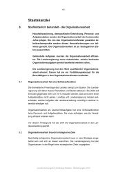 8. Stiefmütterlich behandelt - die Organisationsarbeit