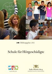 Bildungsplan 2011 Schule für Hörgeschädigte - Bildung stärkt ...