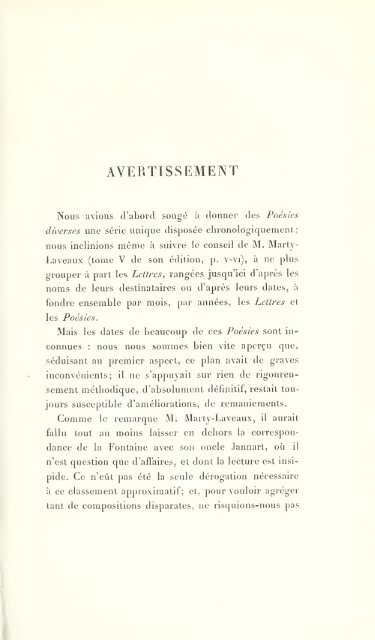 OEuvres de J. de La Fontaine. Nouv. éd., rev. sur les plus anciennes ...