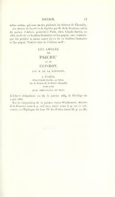 OEuvres de J. de La Fontaine. Nouv. éd., rev. sur les plus anciennes ...