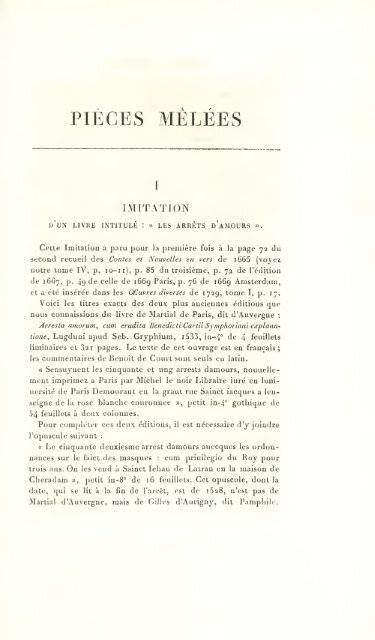 OEuvres de J. de La Fontaine. Nouv. éd., rev. sur les plus anciennes ...