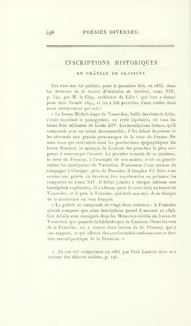 OEuvres de J. de La Fontaine. Nouv. éd., rev. sur les plus anciennes ...