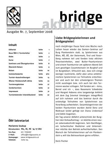 Ausgabe Nr. 7, September 2008 - Österreichischer ...