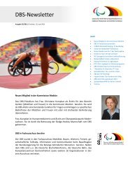 DBS-Newsletter - Deutscher Rollstuhl-Sportverband