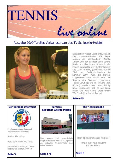 Tennis Live Online 20 - Tennisverband Schleswig-Holstein