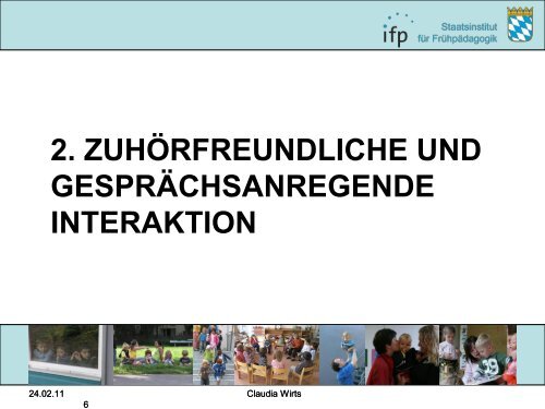 Gesprächskultur in Kindertageseinrichtungen Kindern ein guter ...