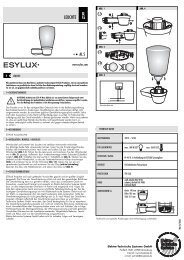 Bedienungsanleitung - ESYLUX