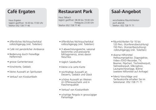 Gastronomie-Angebot [PDF, 125 KB] - Alterszentrum Park