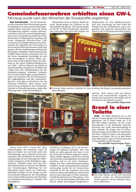 Feuerwehr-Lehr- und Informationsblatt für die ... - firehunter.de