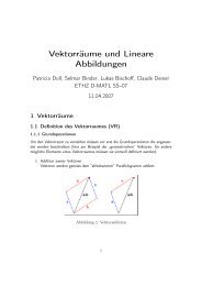 Vektorräume und Lineare Abbildungen