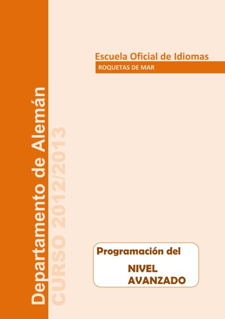 Programacion Na Pdf Escuela Oficial De Idiomas De Roquetas De