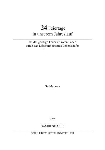 Die 24 Feiertage im Lebenslauf.pdf - bei BAMBUSHALLE