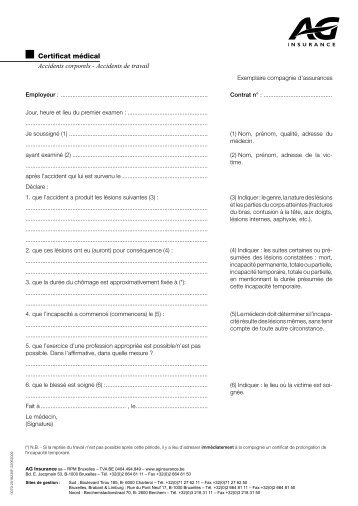 Certificat médical - Group S