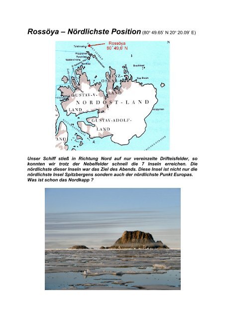 Logbuch - Spitsbergen Travel