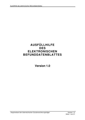 Ausfüllhilfe - BVA