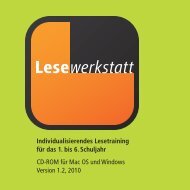 Booklet Lesewerkstatt.indd - Lehrmittelverlag Zürich
