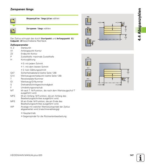 4.4 Abspanzyklen - heidenhain