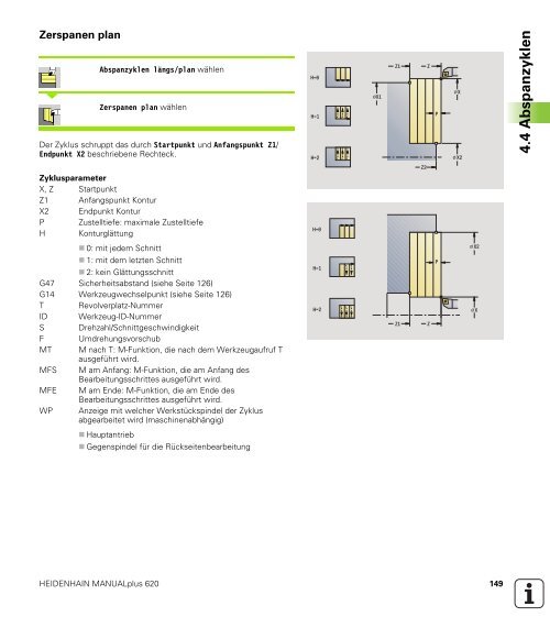 4.4 Abspanzyklen - heidenhain