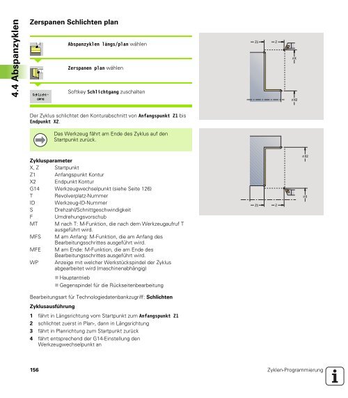 4.4 Abspanzyklen - heidenhain