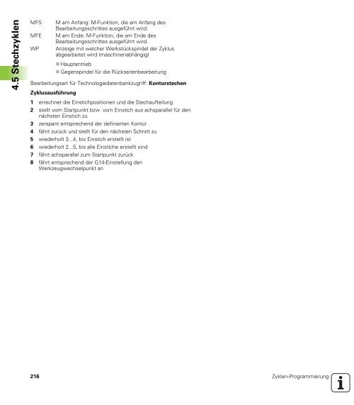 4.4 Abspanzyklen - heidenhain