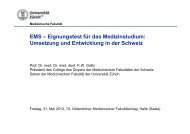 EMS – Eignungstest für das Medizinstudium - Medizinischer ...