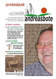 Andreasbote - Pfarre Ladendorf