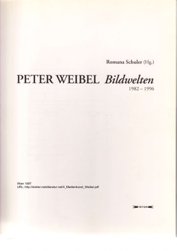 Peter Weibel - Thomas Dreher: Intermedia Art - Netzliteratur.net