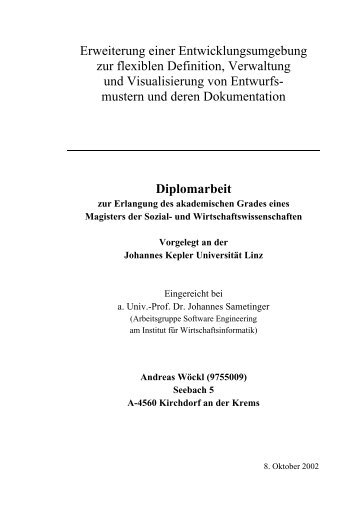 Erweiterung einer Entwicklungsumgebung zur flexiblen Definition ...