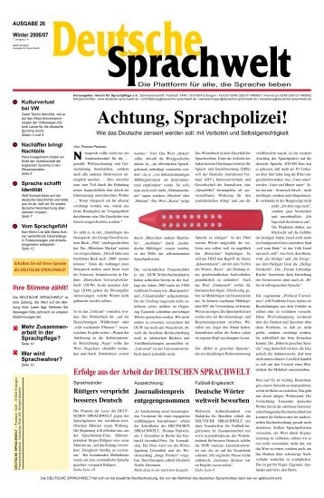 PDF 26 - Deutsche Sprachwelt