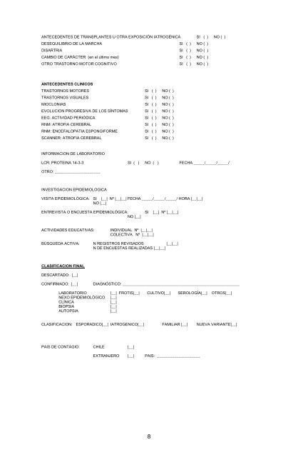 Enfermedad de CREUTZFELDT-JAKOB - Ministerio de Salud