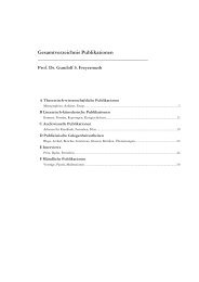 GSF Gesamtverzeichnis Publikationen 2011-09 - Gundolf S ...