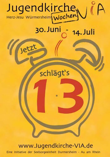 Programmheft - Jugendkirche VIA