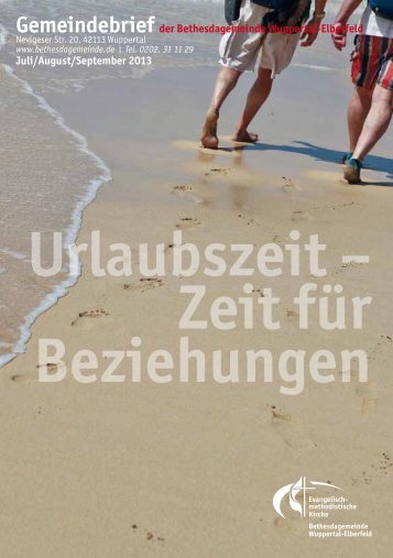 Urlaubszeit – Zeit für Beziehungen - Bethesdagemeinde.de