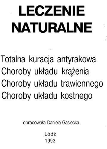 LECZENIE NATURALNE