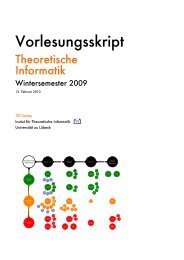 Vorlesungsskript - Institut für Theoretische Informatik - Universität zu ...