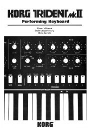 Korg Trident MKII Owner's Manual - Fdiskc