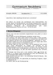 2005/06 Rundbrief Nr. 2 - Gymnasium Neubiberg