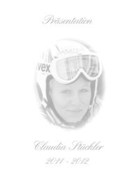 Präsentation unserer Rennläuferin Claudia ... - ESV St. Veit/Glan